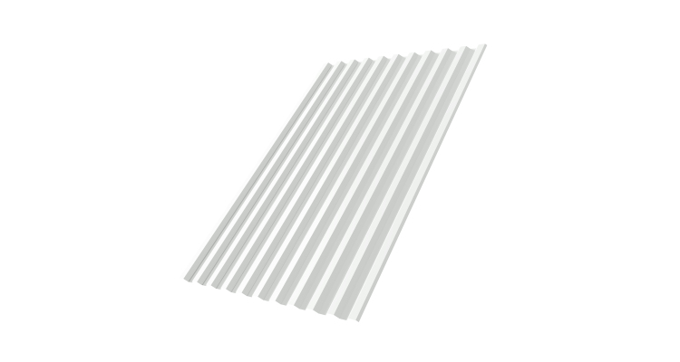 Профнастил С21R 0,4 PE RAL 9003 сигнальный белый