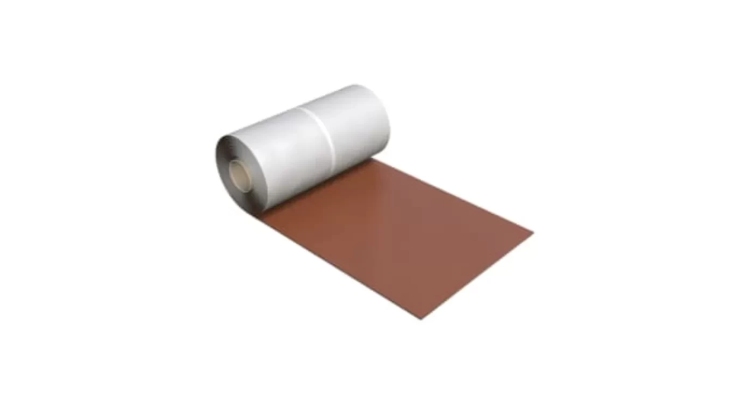 Лента для примыканий V-Flex окрашенный алюминийрулон 300х5000 мм коричневый