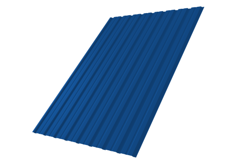 Профнастил С10В 0.45 PE RAL 5005 сигнальный синий