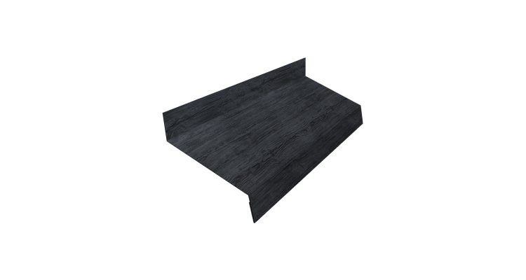 Отлив простой 50 0,45 Print Premium Grey Wood TwinColor (2м)