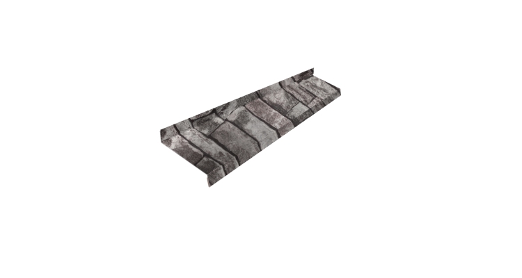 Отлив простой 100 0,45 Print Elite Fine Stone TwinColor (3м)