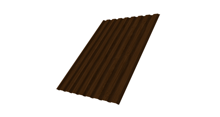 Профнастил С20A 0.45 Print Elite Choco Wood TwinColor