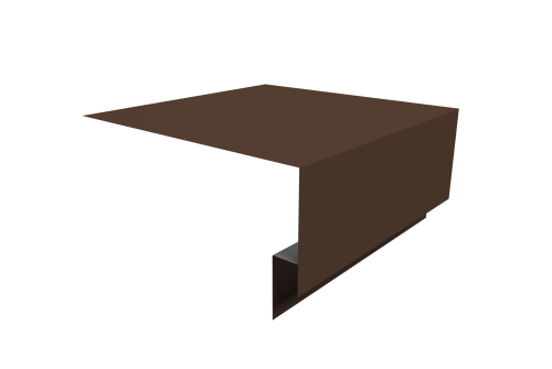 Планка околооконная сложная Экобрус Grand Line 200х75х25 0,45 Drap ST RAL 8017 шоколад (3м)