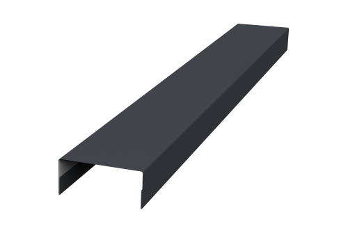 Крышка 30х20 жалюзи Texas 0,45 PE-Double RAL 7024 мокрый асфальт (2м)