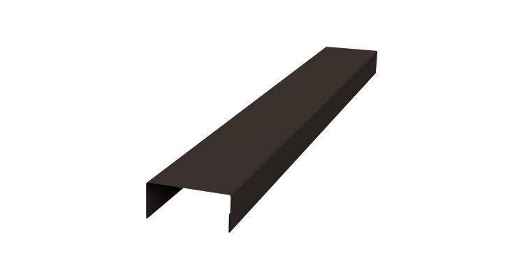 Крышка 45х20 жалюзи Texas 0,45 PE RR 32 темно-коричневый (3м)