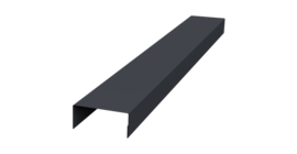 Крышка 45х20 жалюзи Texas 0,45 Drap TR RAL 7024 мокрый асфальт (2м)