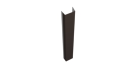 Крепежная планка нижняя Texas 0,5 Satin Matt TX RR 32 темно-коричневый (2,5м)