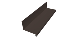 Планка примыкание нижнее к трубе для Кликфальц Pro Grand Line 0,5 Drap TX RR 32 темно-коричневый (2м)