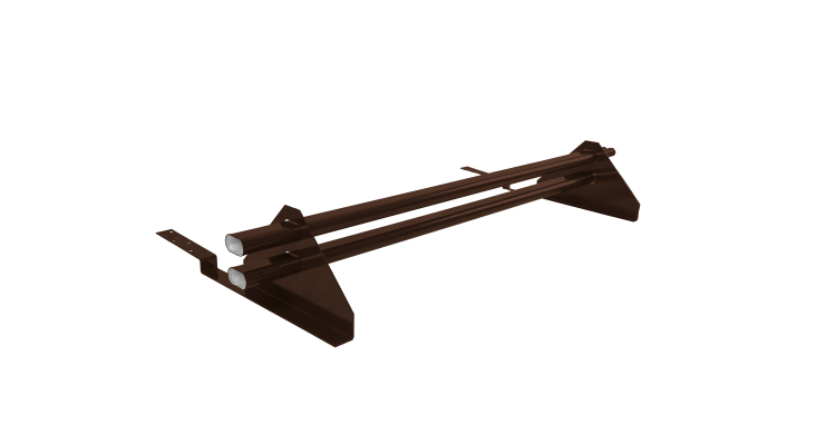 Снегозадержатель трубчатый для композитной черепицы Roman RAL 8017 (1м)